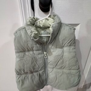Zara girl vest green